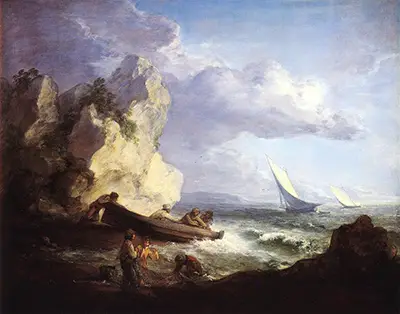 Seashore with Fishermen Thomas Gainsborough